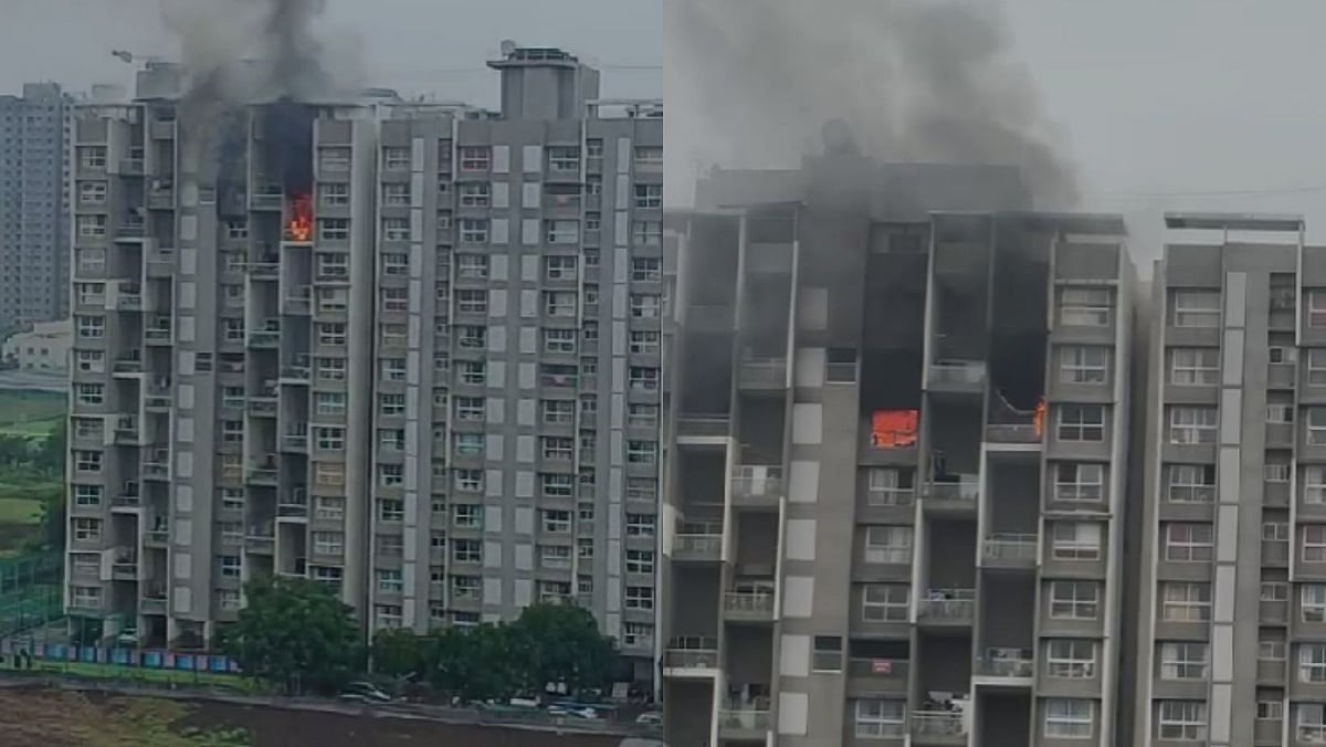 VIDEOS: 15-Year-Old Boy Killed, 5 Injured As Fire Breaks Out On 12th floor Of Marvel Ideal Society In Pune’s Undri