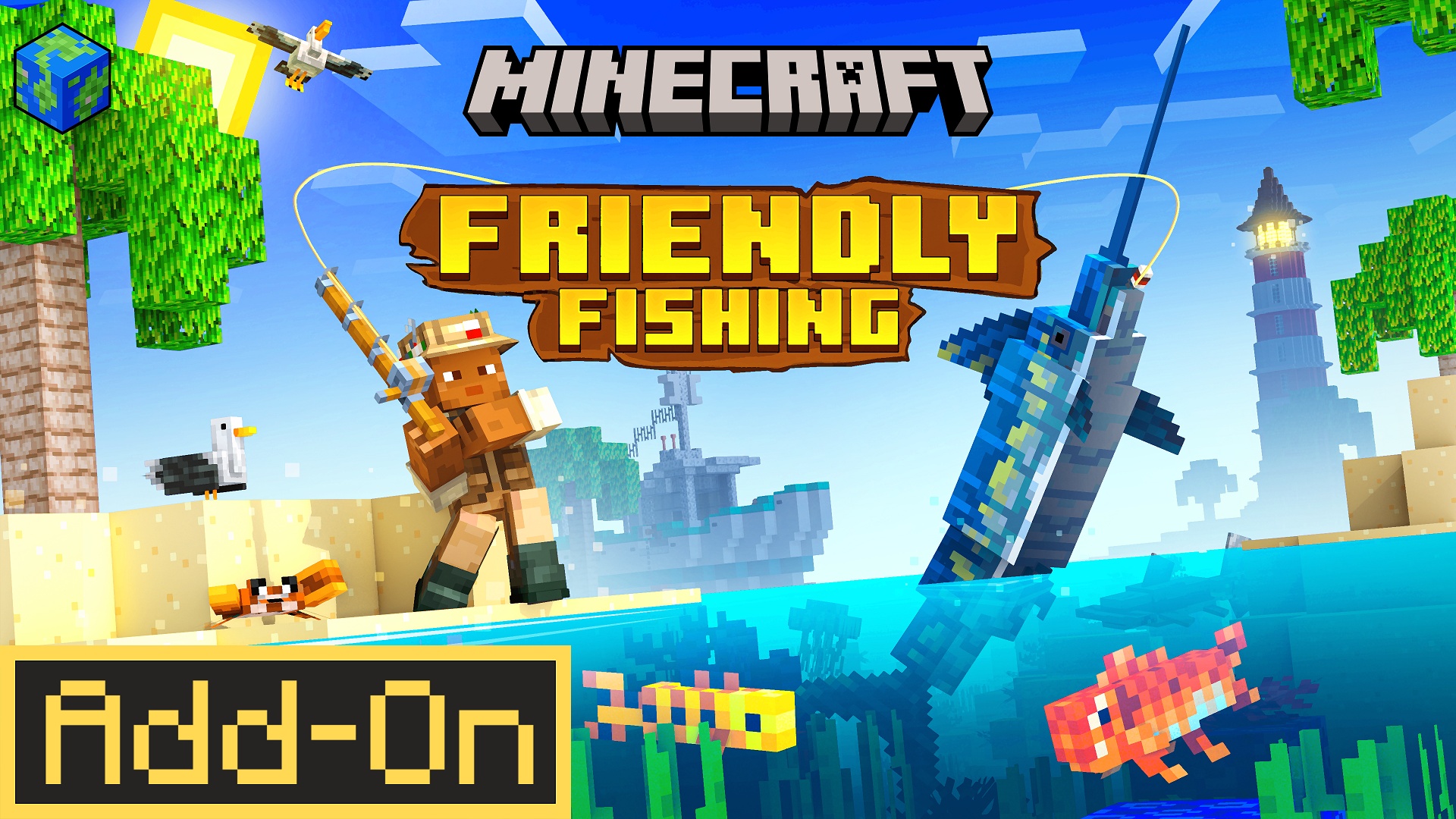minecraft friendly fishing add on announced feature