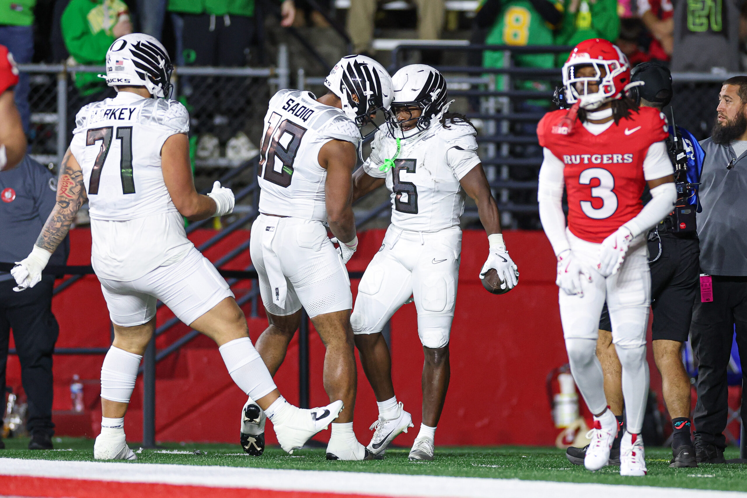 ncaa football: oregon at rutgers