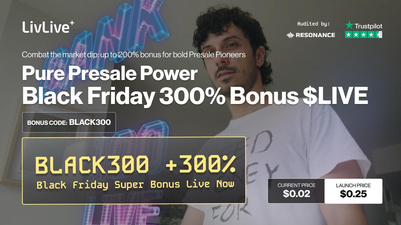 LivLive’s Limited-Time 300% Bonus Sets It Apart as the Best Crypto Presales to Invest In for Early Movers