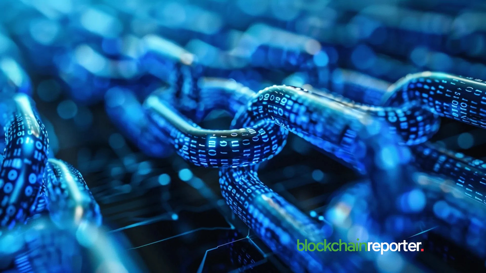 blockchain chain blue 13