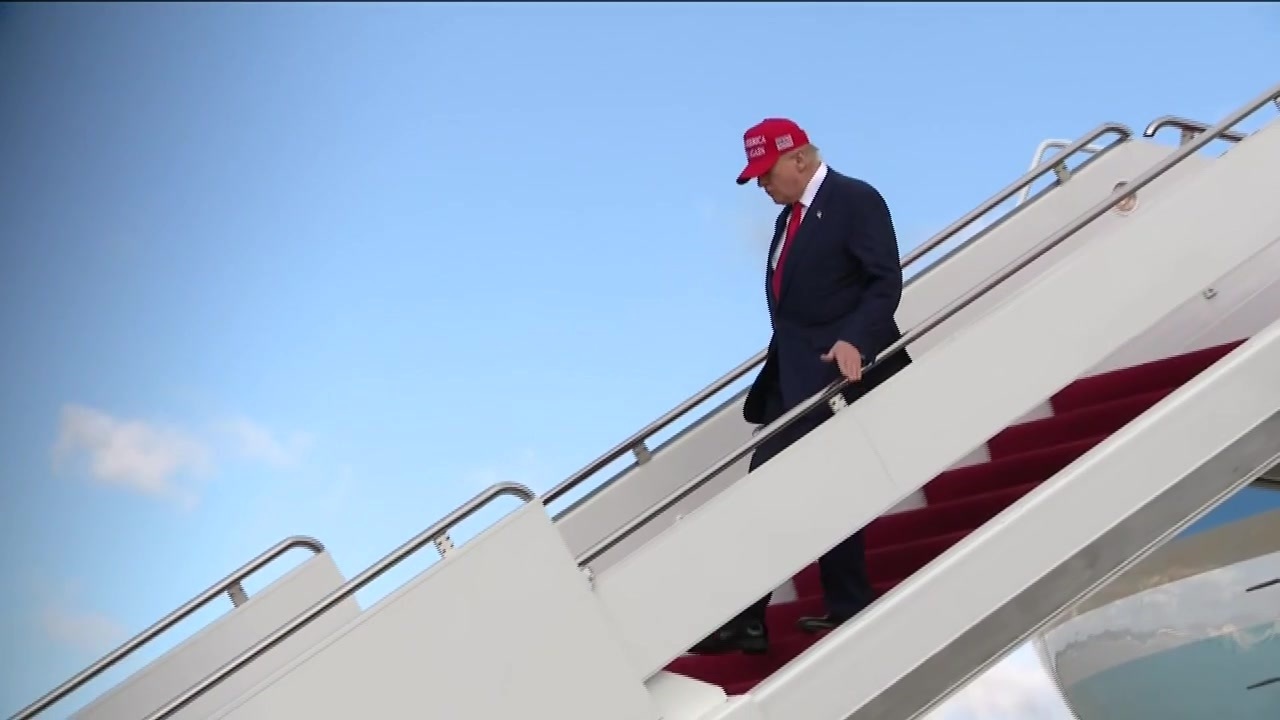 trump travel plane asia