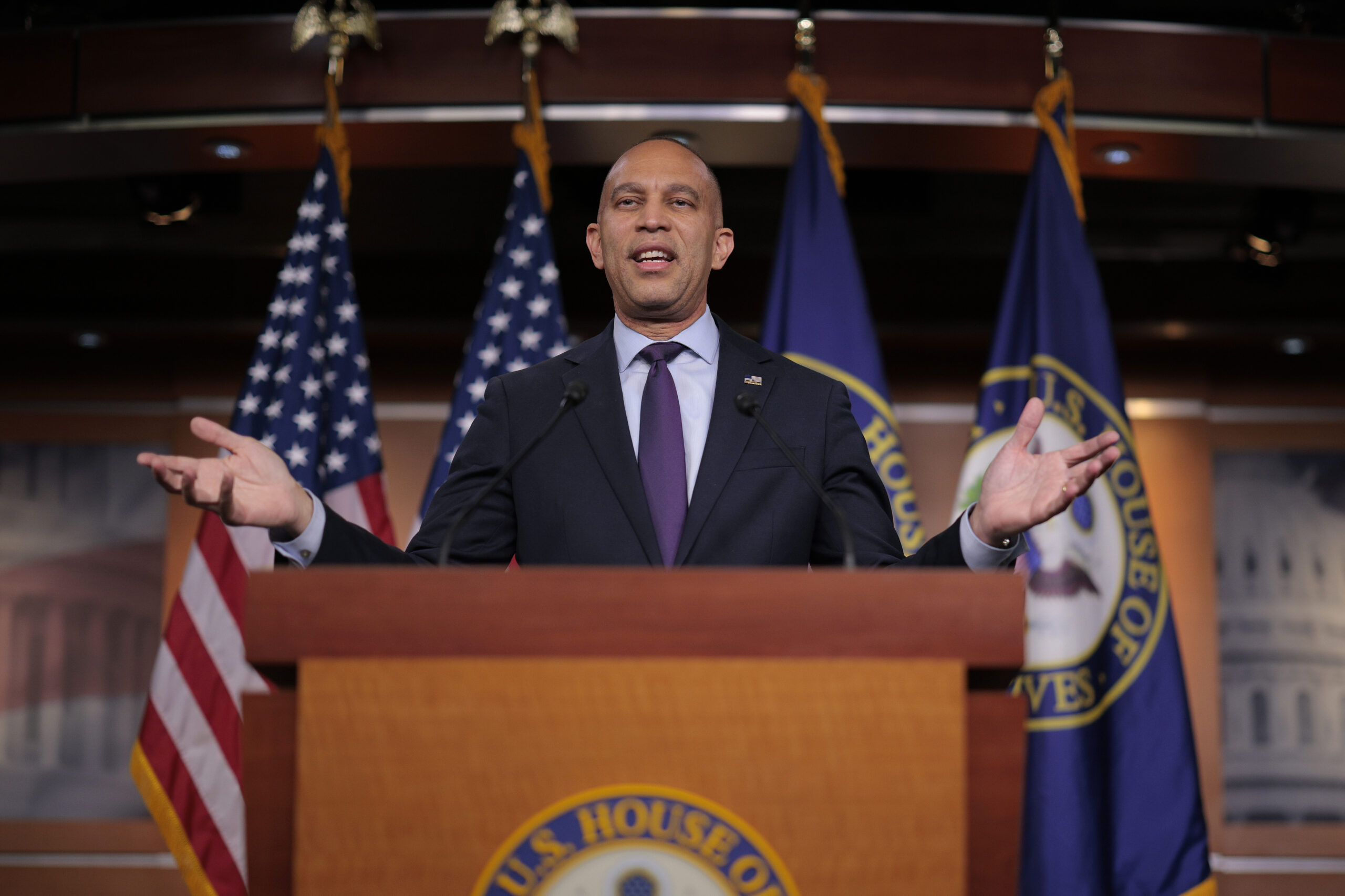 democratic leader jeffries holds news conference at us capitol