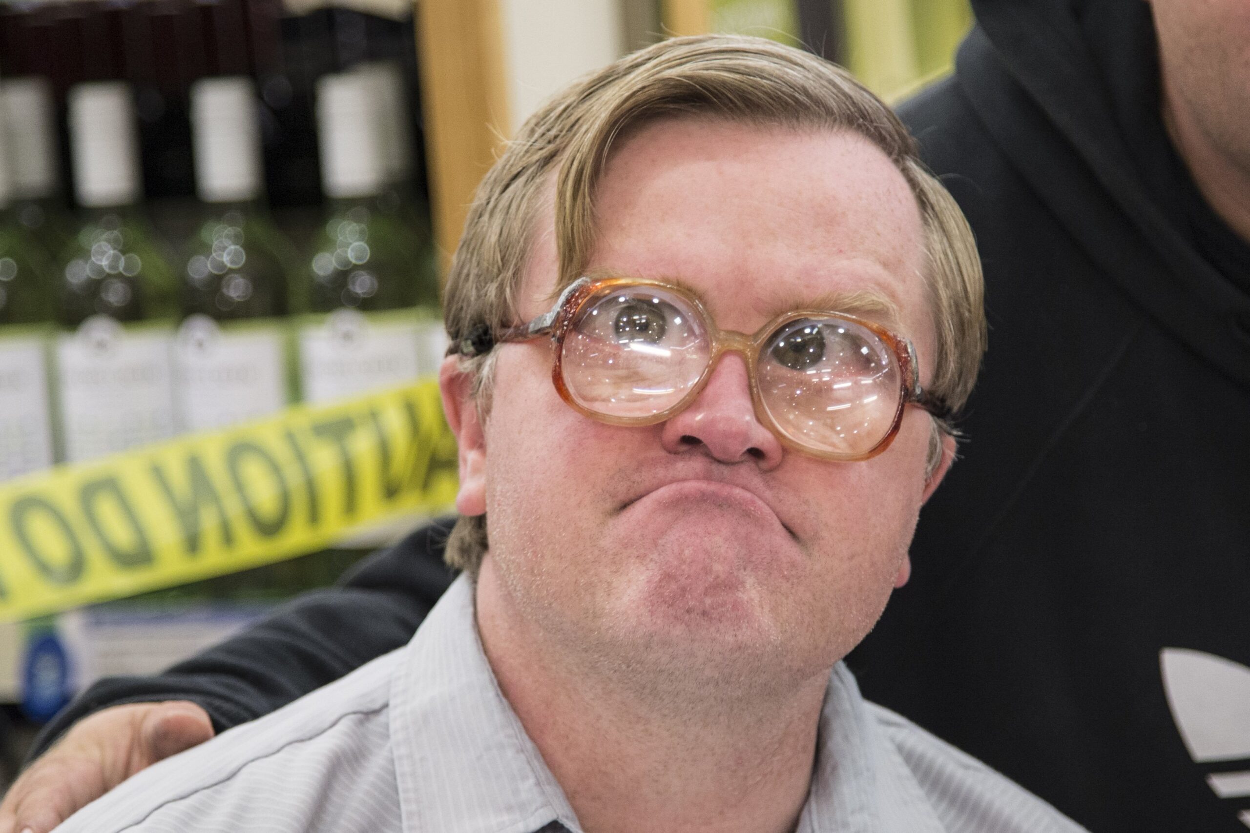 trailer park boy characters launch liquormen's ol'dirty canadian whisky with an autograph signing