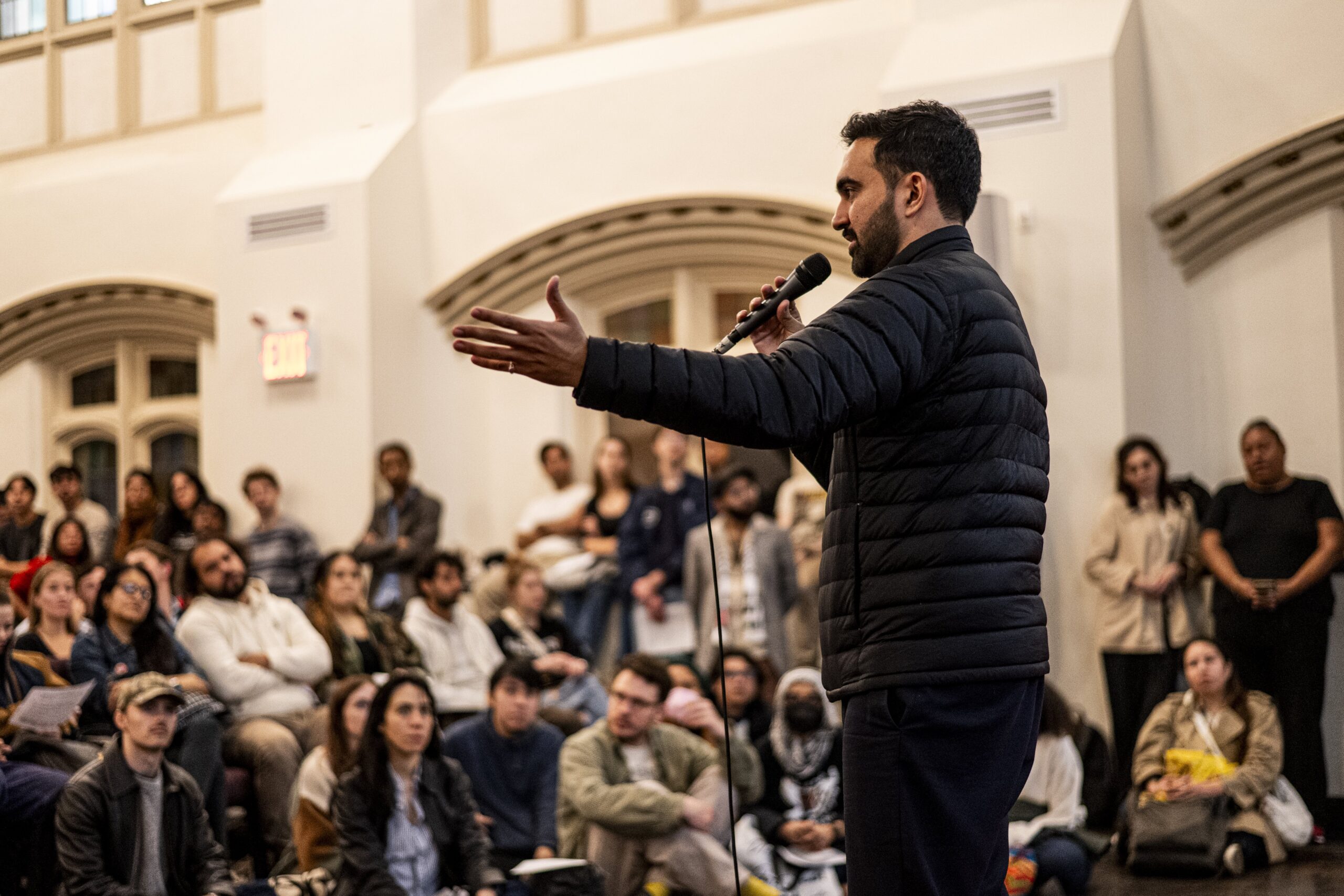 zohran mamdani speaking at a dsa 101 meeting at the church of the village in nyc 1 scaled 1